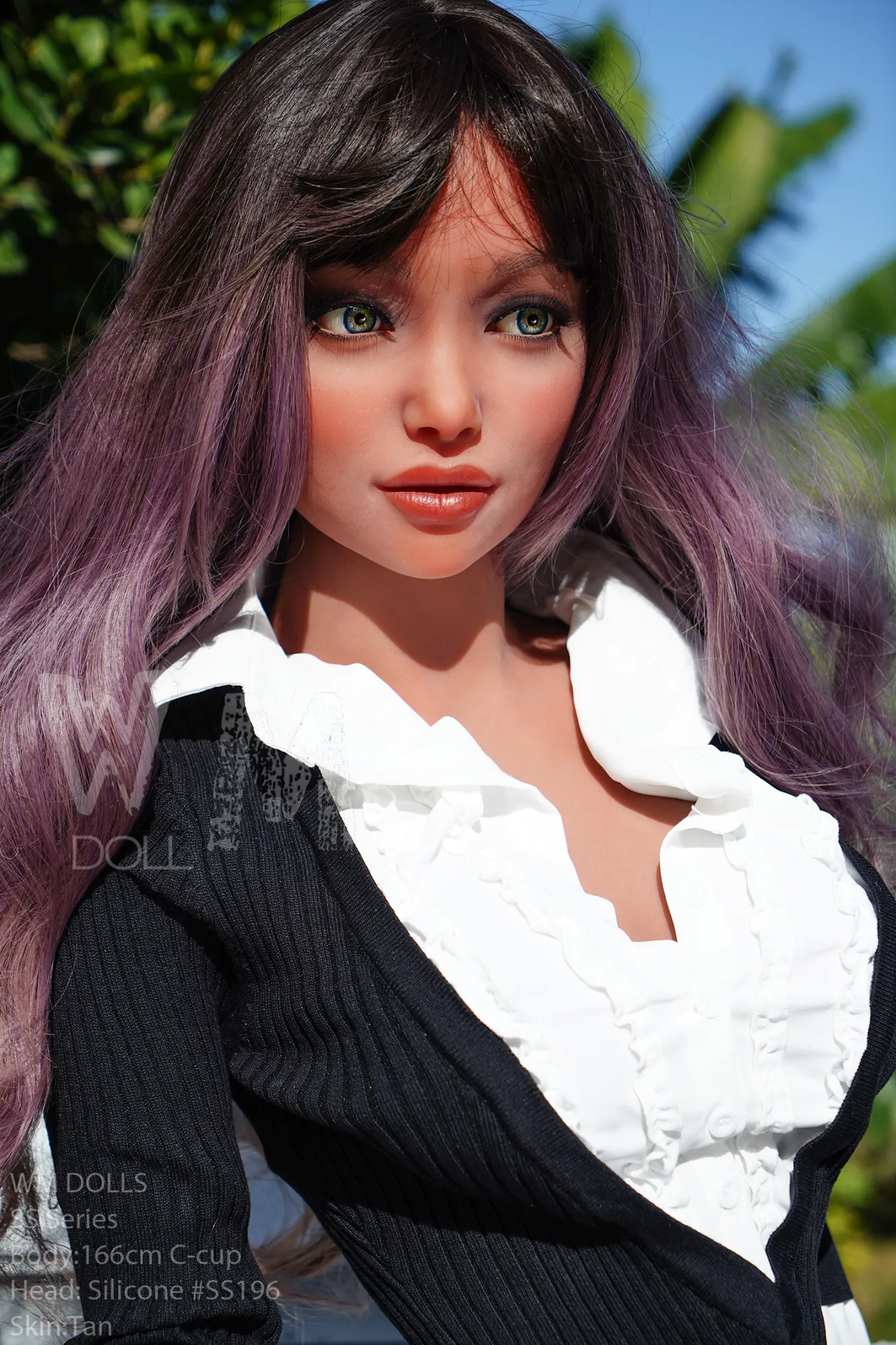 166cm (5ft5) C-чашка S-TPE и силикон Гибридная секс-кукла ROS Голова #SS196
